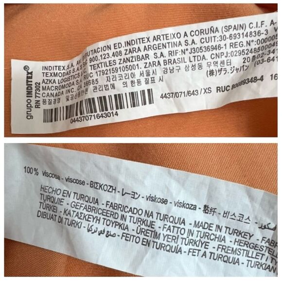 Zara Elegant Orange Maxi Dress - Picture 8 of 11